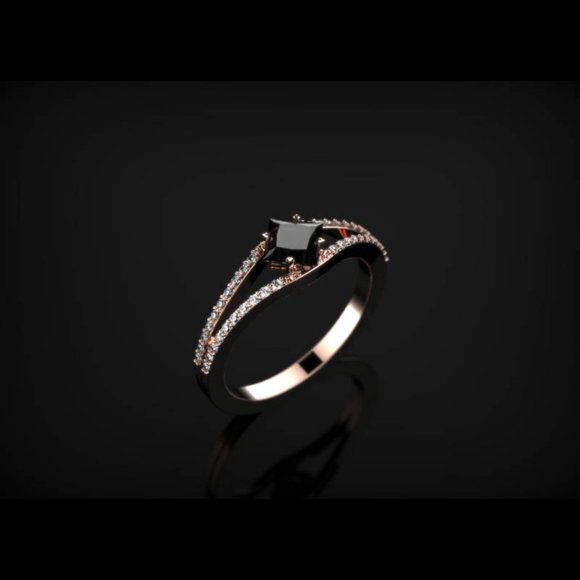 Black Diamond Ring - Picture 3 of 3